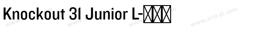 Knockout 31 Junior L字体转换 Knockout 31 Junior L字体转换